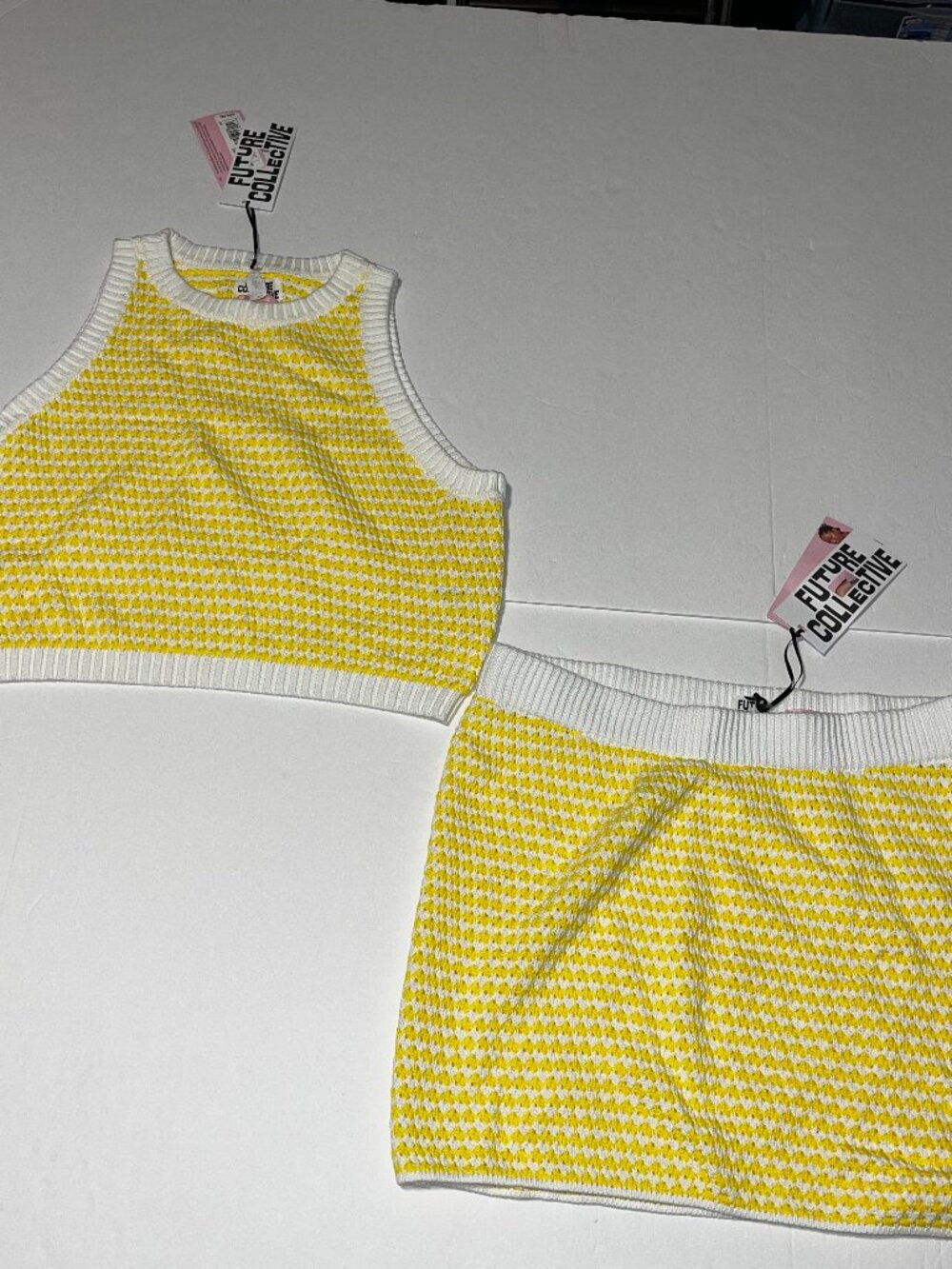 Future Collective knit skirt and sleeveless top set XL and Medium NWT